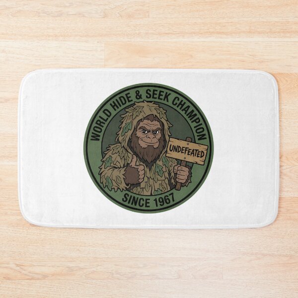 Item preview, Funny Bigfoot Hide & Seek Champion Cryptid Humor designed and sold by Mason-Pride.