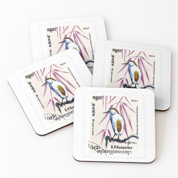 Item preview, Kampuchea Cambodia Ibis Vintage Postage Stamp designed and sold by red-amber65.