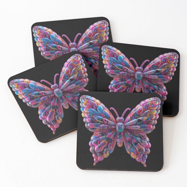 Item preview, Neon Graffiti Butterfly – Vibrant Pop Art Street Art Design designed and sold by PLUSHIWORLDtm.