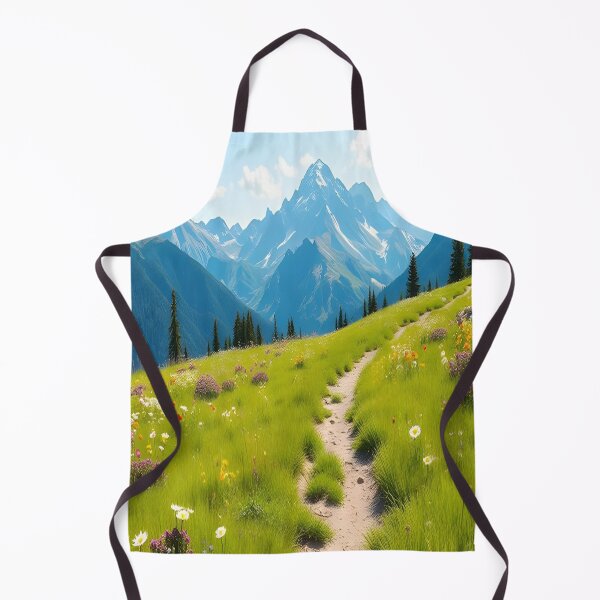 Artikelvorschau, Wildblumen und Berggipfel entworfen und verkauft von DreamPixAtelier.