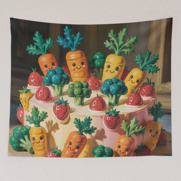Item preview, Funny cake,oil paint. designed and sold by elegantpaterns.