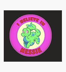 Cryptid Friends - I Believe in Nessie! Photographic Print