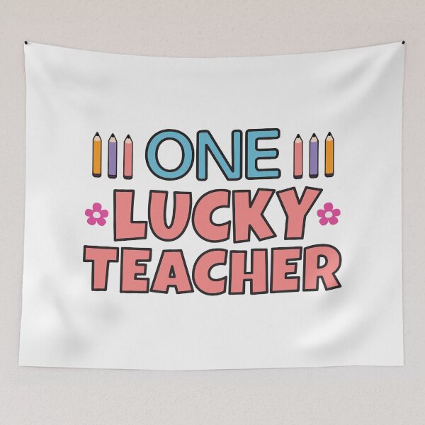 Item preview, One lucky teacher designed and sold by Think4Prints.