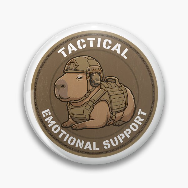 Item preview, Funny Tactical Capybara Morale Patch - Emotional Support Animal designed and sold by Mason-Pride.