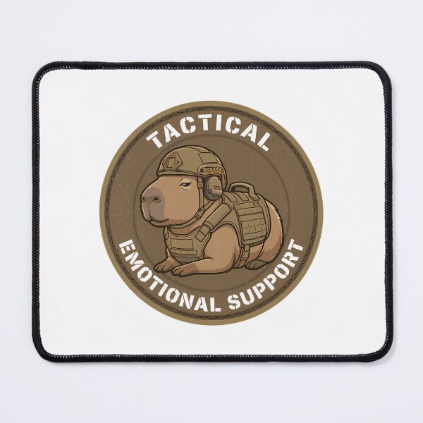 Item preview, Funny Tactical Capybara Morale Patch - Emotional Support Animal designed and sold by Mason-Pride.
