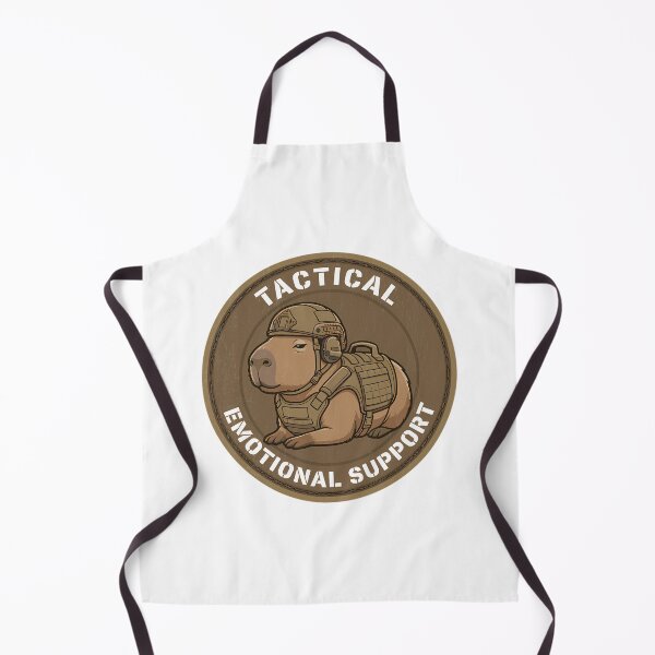 Item preview, Funny Tactical Capybara Morale Patch - Emotional Support Animal designed and sold by Mason-Pride.