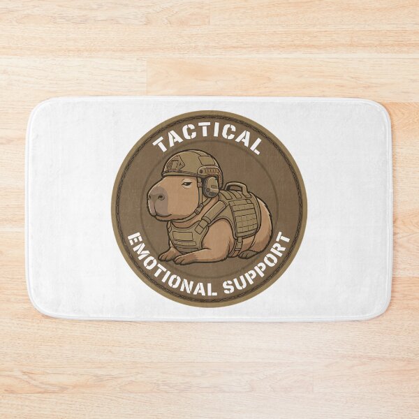 Item preview, Funny Tactical Capybara Morale Patch - Emotional Support Animal designed and sold by Mason-Pride.
