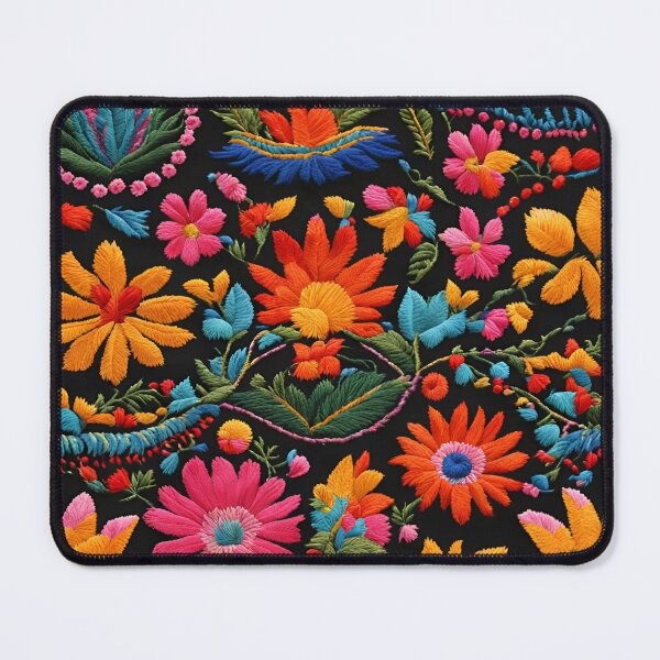 Item preview, Mexican Embroidered Flowers designed and sold by LuMarks.