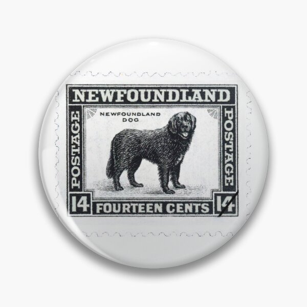Item preview, Vintage Newfoundland Black Dog Postage Stamp designed and sold by red-amber65.