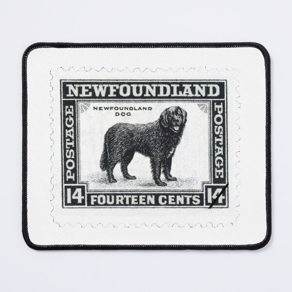 Item preview, Vintage Newfoundland Black Dog Postage Stamp designed and sold by red-amber65.