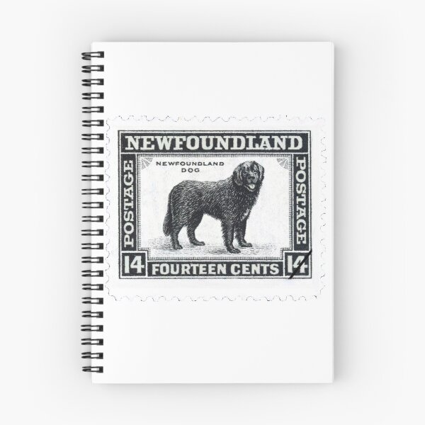 Item preview, Vintage Newfoundland Black Dog Postage Stamp designed and sold by red-amber65.