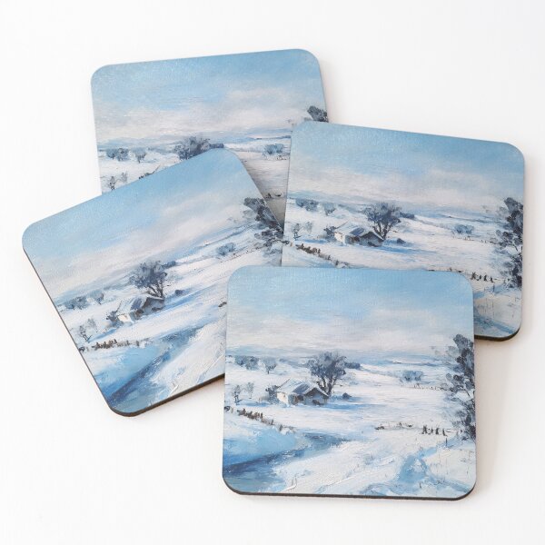 Item preview, Winter Landscape with Snowy River designed and sold by lautir.