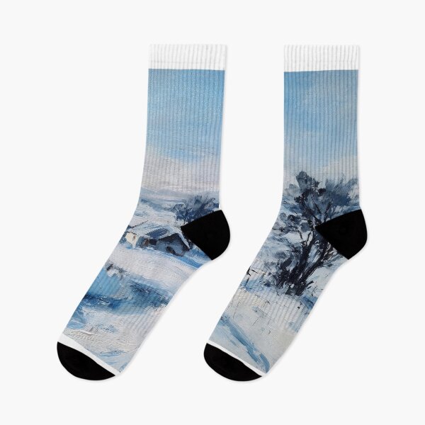 Item preview, Winter Landscape with Snowy River designed and sold by lautir.