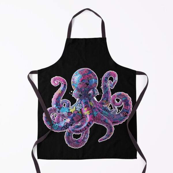 Item preview, Graffiti Octopus – Neon Street Art Pop Art Tentacle Design designed and sold by PLUSHIWORLDtm.