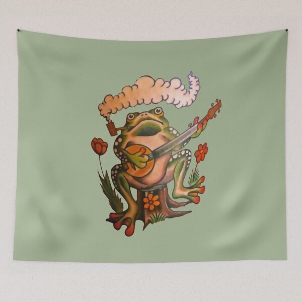 Item preview, Frog Has A Smoking Bluegrass Time designed and sold by VictorIos.