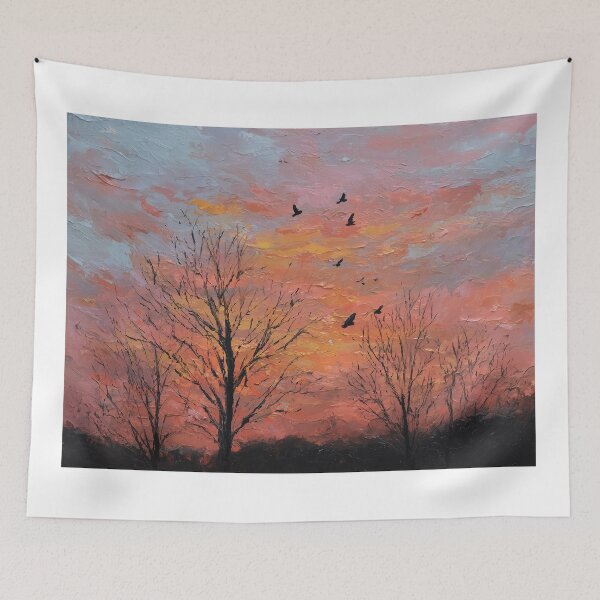 Item preview, Birds in a Colorful Sunset Sky designed and sold by lautir.