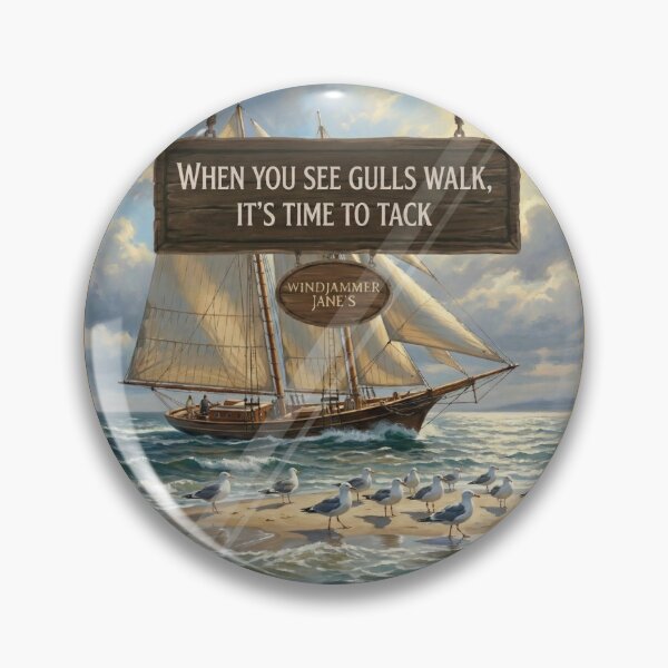 Item preview, The "Walking Gulls" Warning: Windjammer Jane's Porthole designed and sold by CaptainSeren.