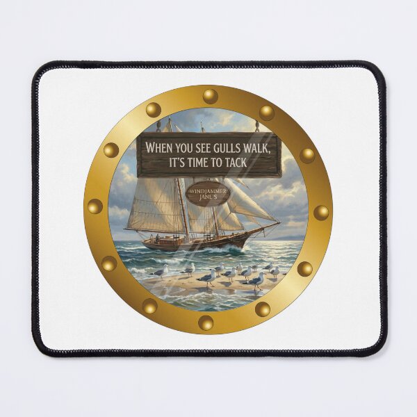 Item preview, The "Walking Gulls" Warning: Windjammer Jane's Porthole designed and sold by CaptainSeren.