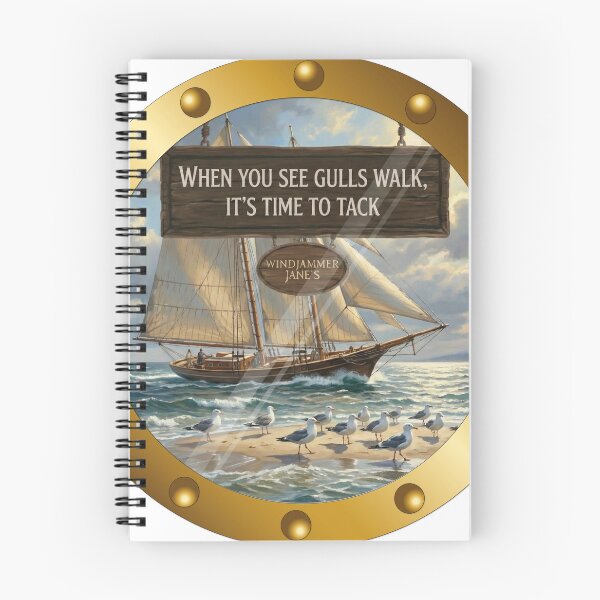Item preview, The "Walking Gulls" Warning: Windjammer Jane's Porthole designed and sold by CaptainSeren.