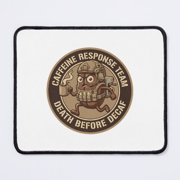 Item preview, Caffeine Response Team Death Before Decaf Funny Coffee Lover designed and sold by Mason-Pride.