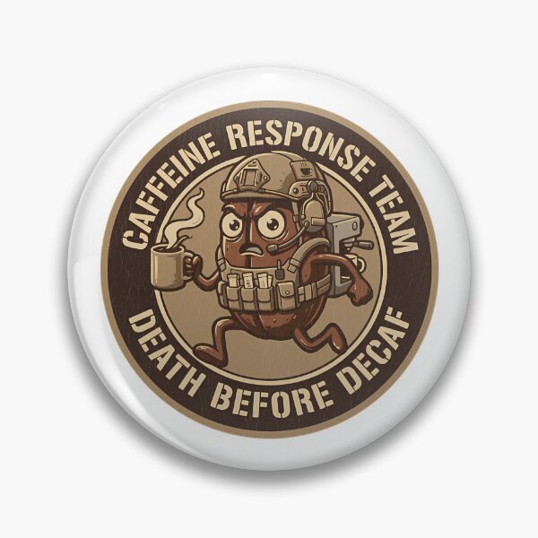 Item preview, Caffeine Response Team Death Before Decaf Funny Coffee Lover designed and sold by Mason-Pride.