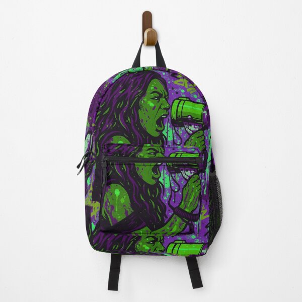 Item preview, Fierce Voice Activism - Neon Green and Purple Empowered Street Art designed and sold by AldenTees.