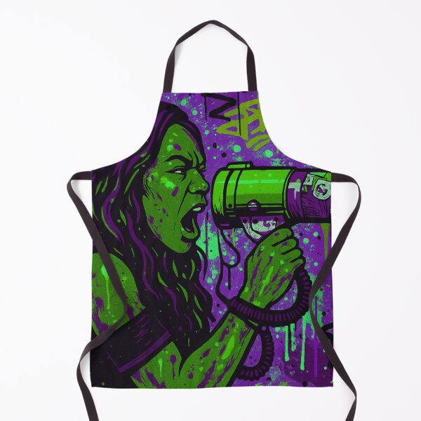 Item preview, Fierce Voice Activism - Neon Green and Purple Empowered Street Art designed and sold by AldenTees.