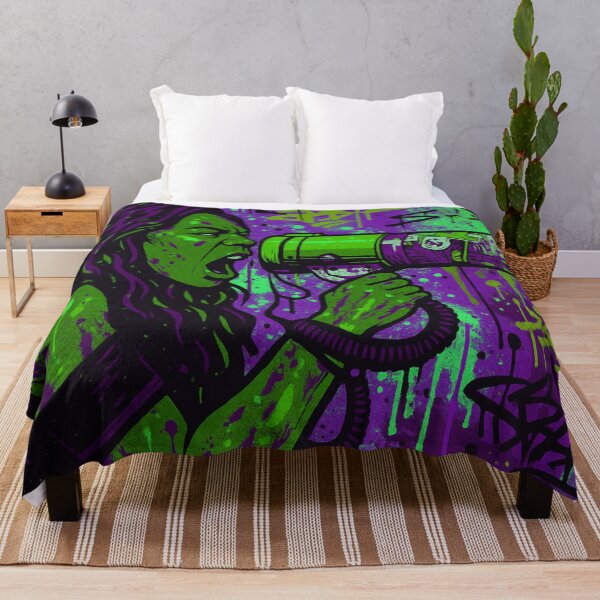 Item preview, Fierce Voice Activism - Neon Green and Purple Empowered Street Art designed and sold by AldenTees.