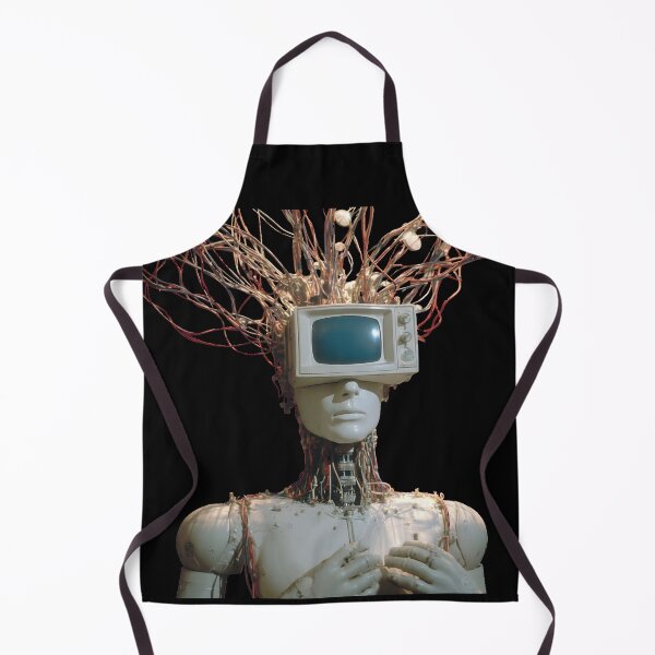 Item preview, Retro Cyberpunk Android TV Head designed and sold by AbcDigs Studio.