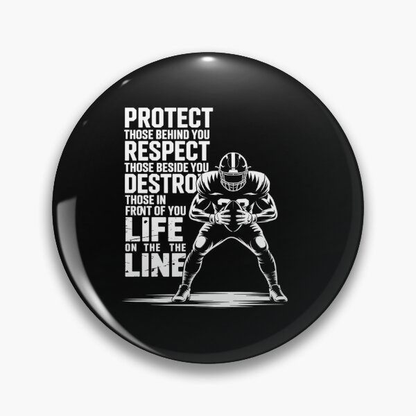 Item preview,  Protect Respect Destroy Offensive Lineman Football  designed and sold by namibambam.