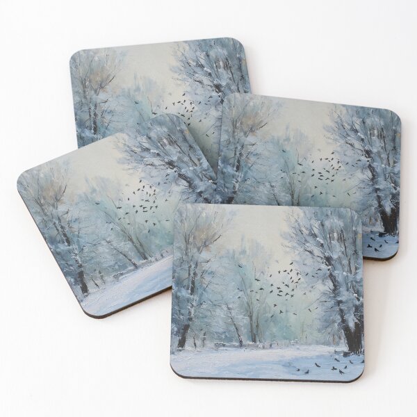 Item preview, Wintry Landscape with Birds designed and sold by lautir.