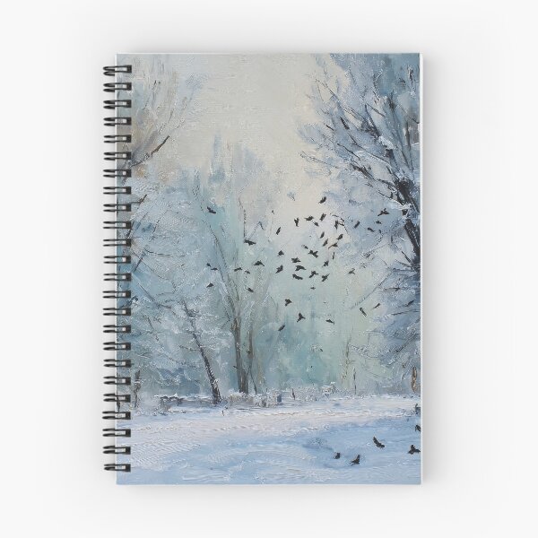 Item preview, Wintry Landscape with Birds designed and sold by lautir.