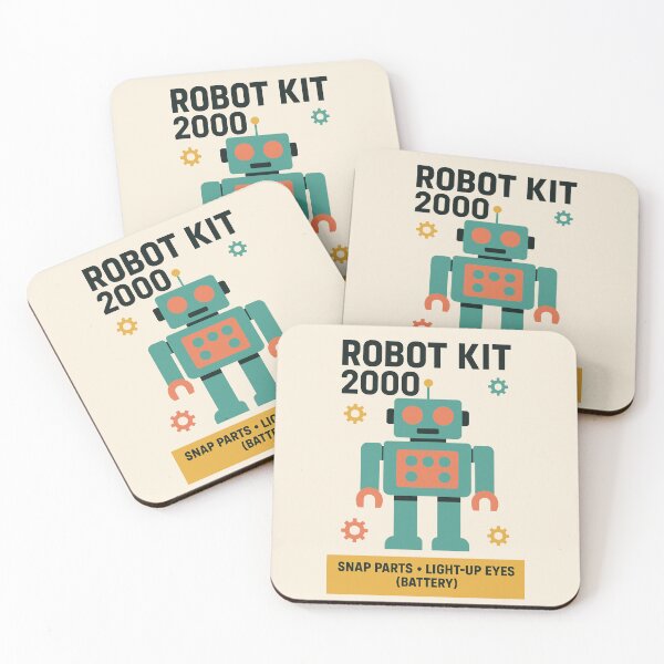 Artikelvorschau, Roboter-Bausatz 2000 Retro-Spielzeug entworfen und verkauft von PrintSmithArt.