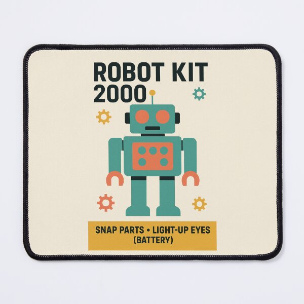 Item preview, Robot Kit 2000 Retro Toy designed and sold by PrintSmithArt.