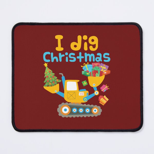 Item preview, I Dig Christmas Xmas Excavator Construction designed and sold by jaygo.