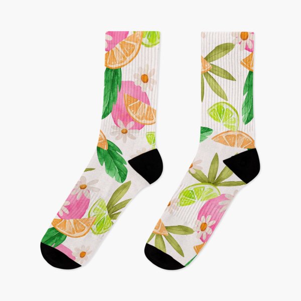 Item preview, Tropical Passion Fruit Daisy Floral designed and sold by RetroMaggie.