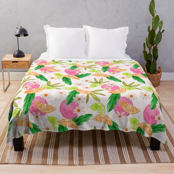 Item preview, Tropical Passion Fruit Daisy Floral designed and sold by RetroMaggie.