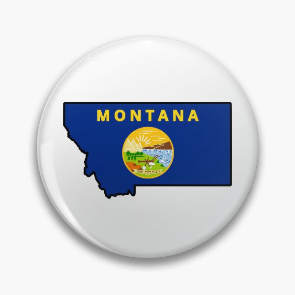 Item preview, State Flag Map of MONTANA designed and sold by HFYD.
