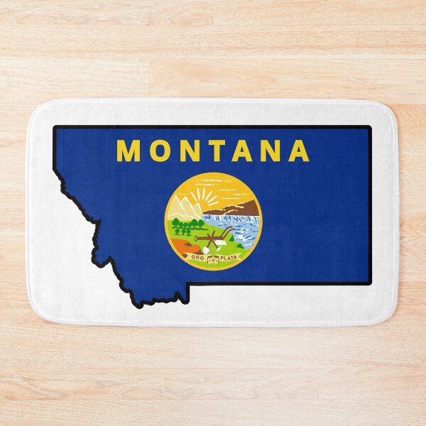 Item preview, State Flag Map of MONTANA designed and sold by HFYD.