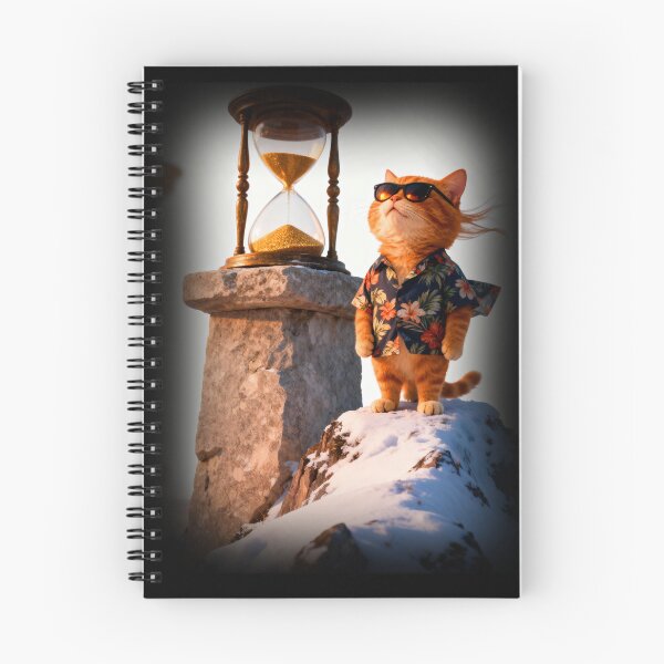 Item preview, Cinematic Time-Traveler Cat in Snow – Fantasy Adventure Artwork designed and sold by SmartDesigner-.