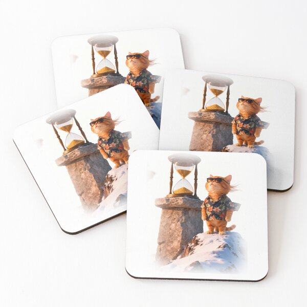 Item preview, Cinematic Time-Traveler Cat in Snow – Fantasy Adventure Artwork designed and sold by SmartDesigner-.