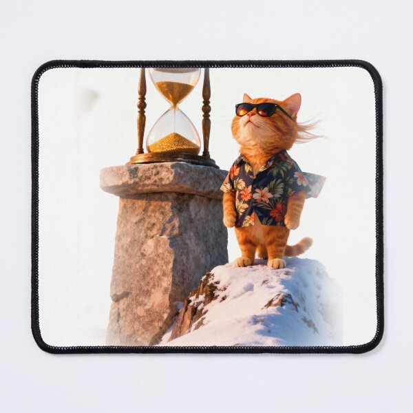 Item preview, Cinematic Time-Traveler Cat in Snow – Fantasy Adventure Artwork designed and sold by SmartDesigner-.