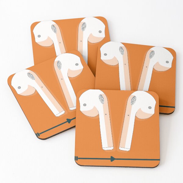 Item preview, Minimalist_Earbuds_Illustration  designed and sold by MeowTouch Art.
