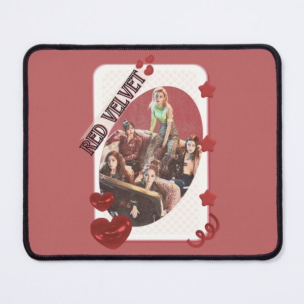 Item preview, Red Velvet K-Pop Girl Art Group Portrait Irene Seulgi Wendy Joy Yeri portrait illustration Red Aesthetic Collage Design designed and sold by AJUNICE STUDIO.