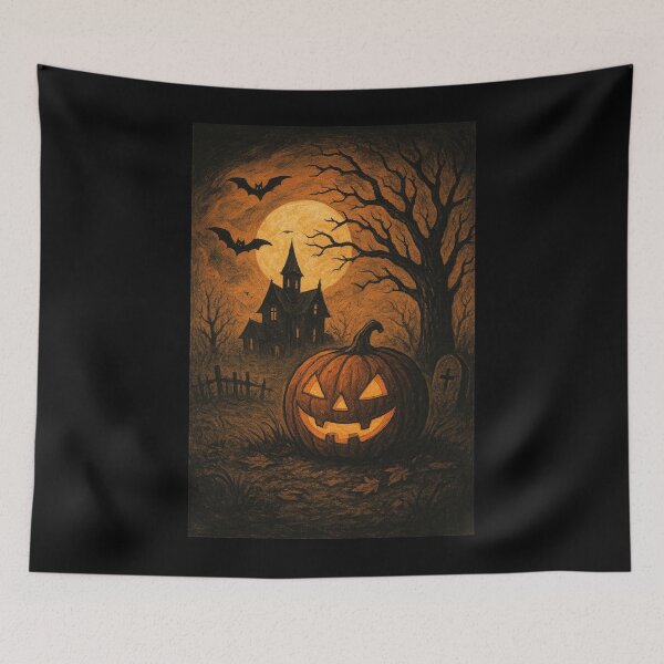 Item preview, Moonlit Pumpkin Nightmare designed and sold by Krfto.
