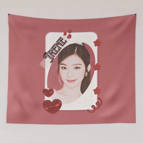 Item preview, Red Velvet Irene K-Pop Girl Art Group Portrait Irene Seulgi Wendy Joy Yeri portrait illustration Red Aesthetic Collage Design designed and sold by AJUNICE STUDIO.