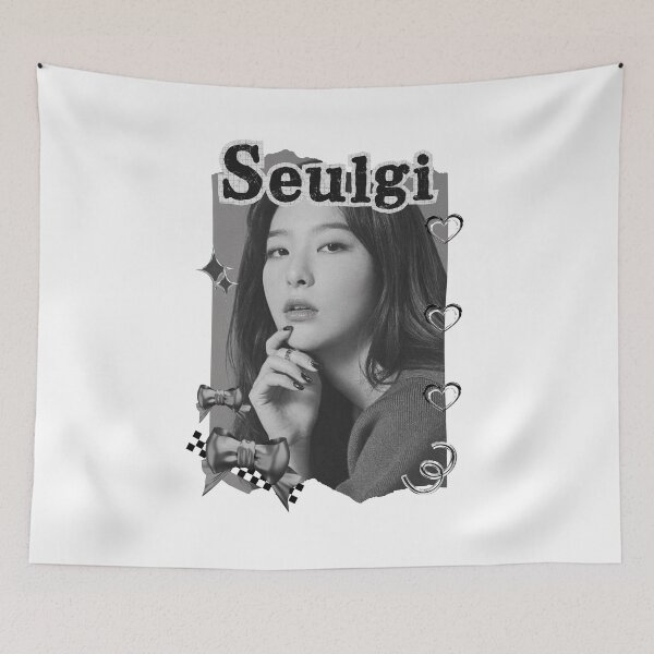 Item preview, Red Velvet Seulgi K-Pop Girl Art Group Portrait Irene Seulgi Wendy Joy Yeri Black and White Collage Digital Art Portrait designed and sold by AJUNICE STUDIO.