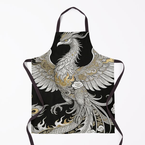Item preview, Majestic Silver & Gold Phoenix Rising from Clouds designed and sold by zzz888.