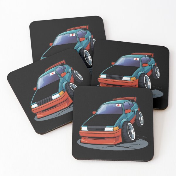 Item preview, JDM Drift Car Cartoon Stance Design designed and sold by MonkiFlipp.