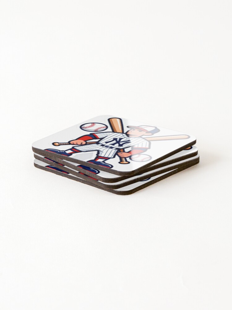 Thumbnail 4 of 5, Coasters (Set of 4), NY Baseball | Sticker designed and sold by Rojastj10.